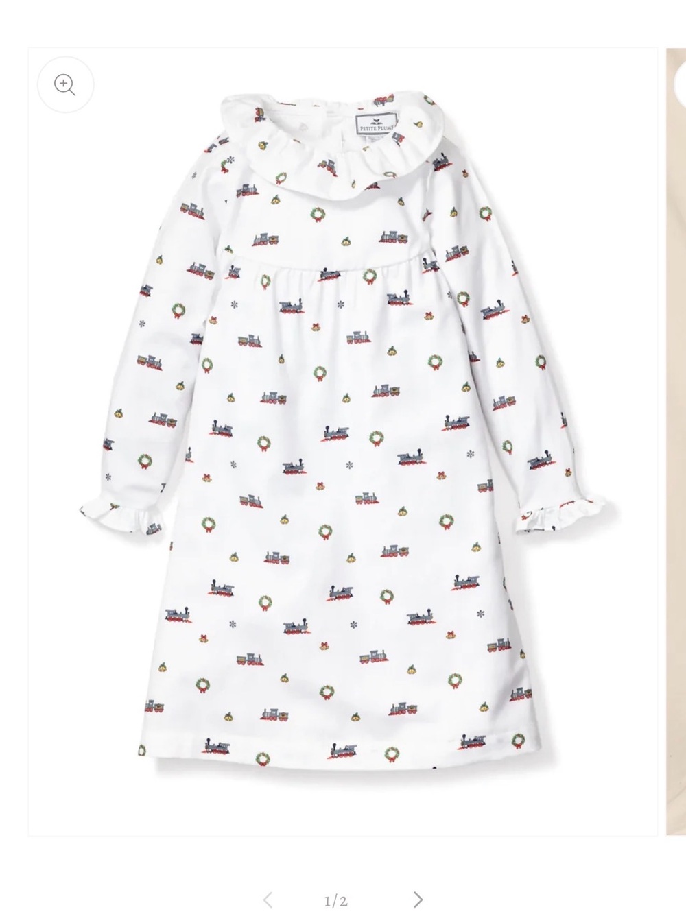 Petite Plume White Arctic Express Scarlette Kids Nightgown